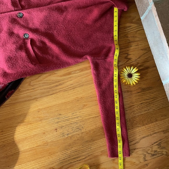 🌺 J.CREW; Long Ribbed Cardigan Merlot Supersoft Yarn Sweater. Fits Misses XS-S! - Picture 9 of 9